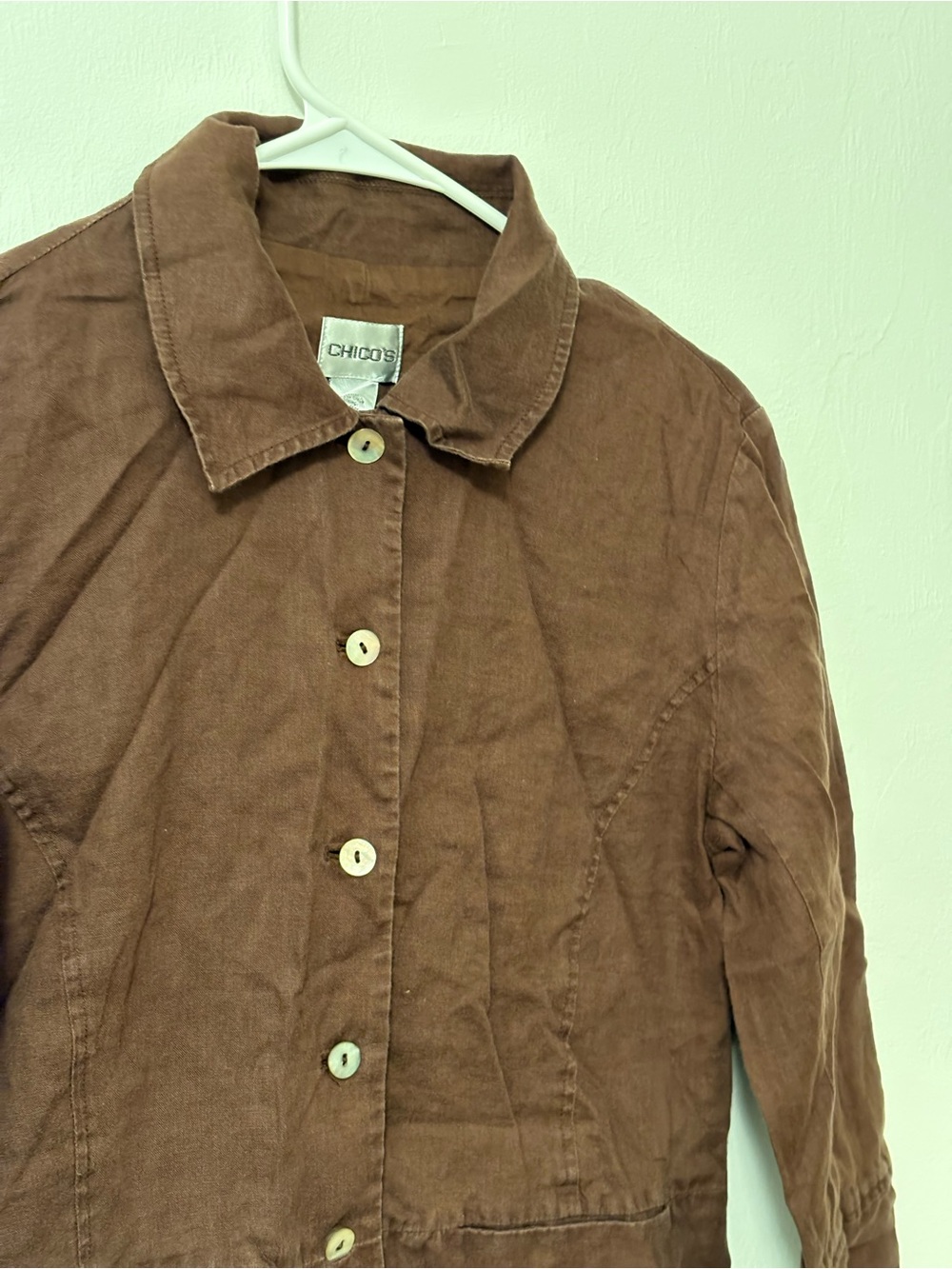 Chico's Women’s Brown Button-Front Jacket